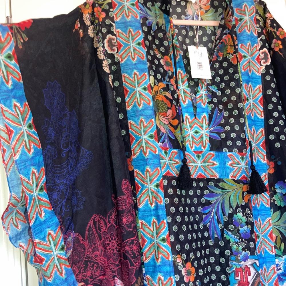 JOHNNY WAS Colorful Kimono